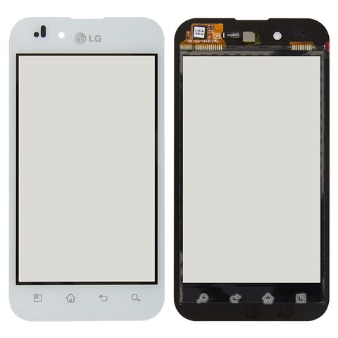 Сенсорний екран для LG P970 Optimus Black, білий
