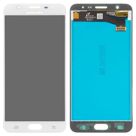 Дисплей для Samsung G610 Galaxy J7 Prime, SM G610 Galaxy On Nxt, білий, без рамки, Оригінал переклеєне скло 