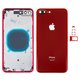Корпус для iPhone 8 Plus, червоний, з тримачем SIM-карти, з боковими кнопками