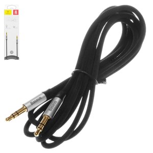 AUX кабель Baseus M30, TRS 3.5 мм, 150 см, серый, в нейлоновой оплетке, #CAM30 CS1