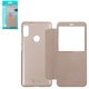 Чехол Nillkin Sparkle laser case для Xiaomi Redmi Note 5, Redmi Note 5 Pro, золотистый, книжка, пластик, PU кожа, #6902048155404