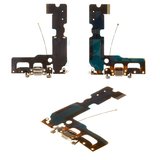 Шлейф для iPhone 7 Plus, конектора навушників, конектора зарядки, білий, з компонентами, Copy