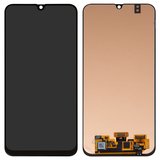 Дисплей для Samsung M215 Galaxy M21, M305 Galaxy M30, M307 Galaxy M30s, M315 Galaxy M31, чорний, без рамки, Оригінал (переклеєне скло)