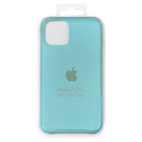 Чехол для iPhone 11 Pro, голубой, Original Soft Case, силикон, sea blue 21 
