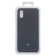 Чехол для Xiaomi Redmi 9A, черный, синий, Original Soft Case, силикон, dark blue (08), M2006C3LG, M2006C3LI, M2006C3LC