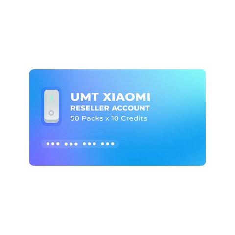 Акаунт дилера UMT Xiaomi 50 паків x 10 кредитів 