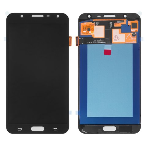 Дисплей для Samsung J701 Galaxy J7 Neo, черный, без логотипа, без рамки, High Copy, OLED 