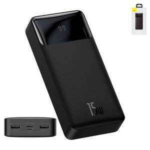 Power bank Baseus Bipow Digital, 20000 мАг, 15 Вт, чорний, #PPDML J01 PPBD050101