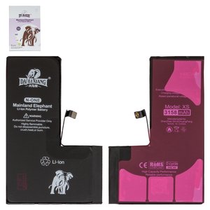 Акумулятор Da Luxiang для Apple iPhone XS, Li ion, 3,81 В, 3158 мАг, збільшена ємність, original IC