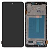 Дисплей для Samsung M536 Galaxy M53, чорний, з рамкою, High Copy, (OLED)