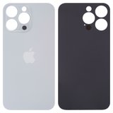 Задняя панель корпуса для iPhone 14 Pro Max, белая, не нужно снимать стекло камеры, Original (PRC), big hole