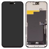 Дисплей для iPhone 15 Pro Max, чорний, з рамкою, Copy, (TFT), JK