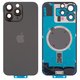 Задняя панель корпуса для iPhone 16 Pro Max, черная, со стеклом камеры, Original (PRC), black titanium