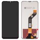 Дисплей для Tecno Pop 5 Lite, Pop 5 LTE, черный, без рамки, Оригинал (переклеено стекло), BD4, BD4i, BD4a