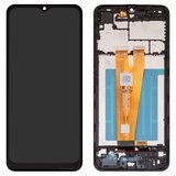 Дисплей для Samsung A045 Galaxy A04, черный, с рамкой, High Copy