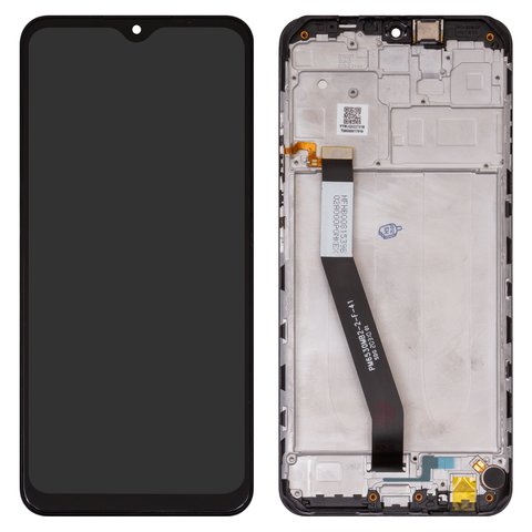 Дисплей для Xiaomi Redmi 9, черный, с рамкой, Box , M2004J19G, M2004J19C