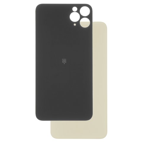 Housing Back Cover compatible with iPhone 11 Pro Max, golden, no need to remove the camera glass, big hole, matte gold 