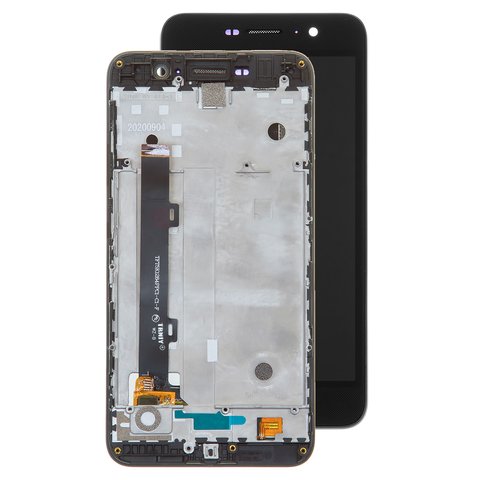 LCD compatible with Huawei Y6 Pro, black, with frame, High Copy, TIT AL00 TIT U02 