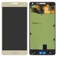 LCD compatible with Samsung A500 Galaxy A5, (golden, without frame, Original (PRC), original glass)