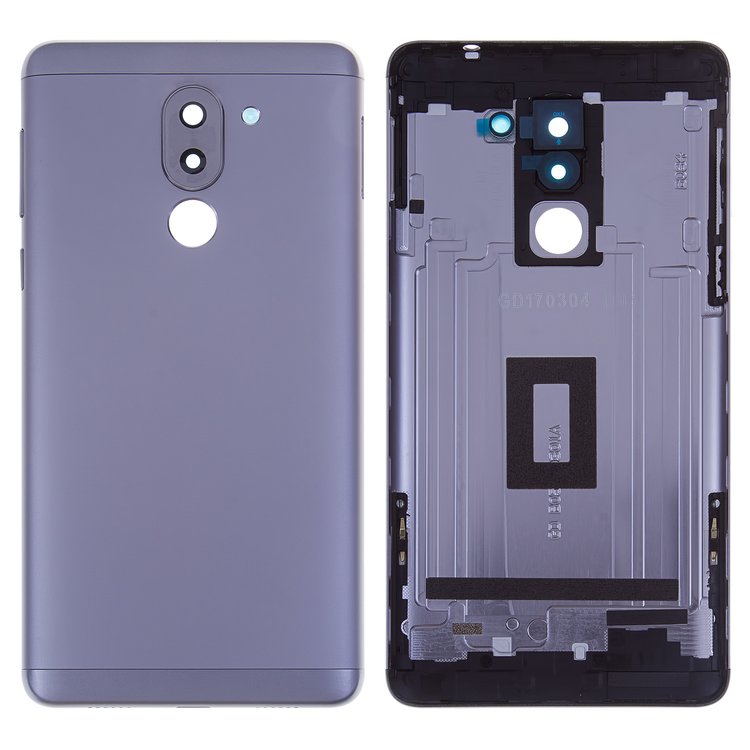 Housing Back Cover Compatible With Huawei Gr5 17 Honor 6x Mate 9 Lite Black With Side Button All Spares