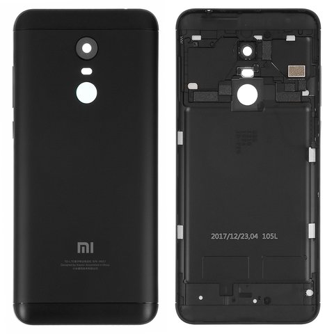 Housing Back Cover compatible with Xiaomi Redmi 5 Plus, black 