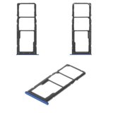 SIM Card Holder compatible with Samsung A107F/DS Galaxy A10s, (dark blue)