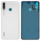 Housing Back Cover compatible with Huawei P30 Lite, (white, with camera lens, 48 MP)