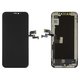 LCD compatible with iPhone XS, (black, with frame, HC, (OLED), GX OEM hard)