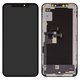LCD compatible with iPhone XS, (black, with frame, HC, (OLED), GX OEM hard)