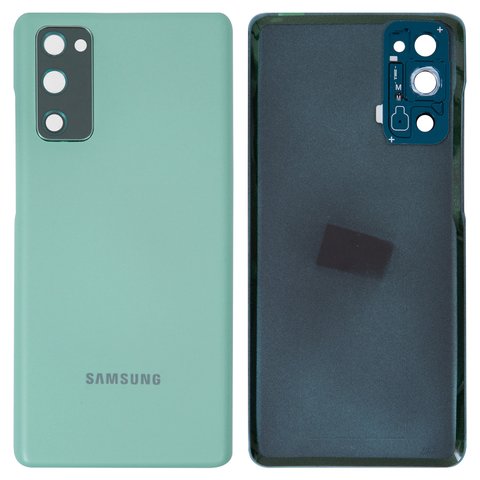 Panel trasero de carcasa puede usarse con Samsung G780 Galaxy S20 FE, G781 Galaxy S20 FE 5G, menta, con vidrio de cámara, cloud mint