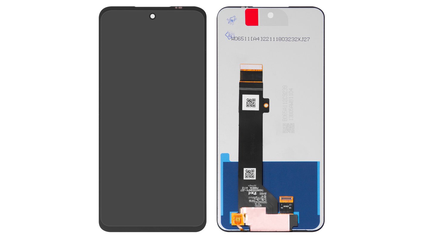 LCD compatible with Motorola Moto G13, (black, without frame