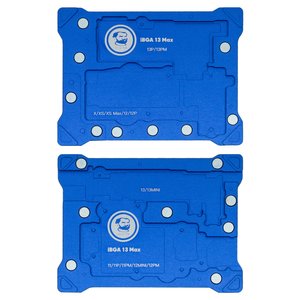 Conjunto para reballing BGA Mechanic iBGA 13 Max, para reparar placas base, 14 in 1