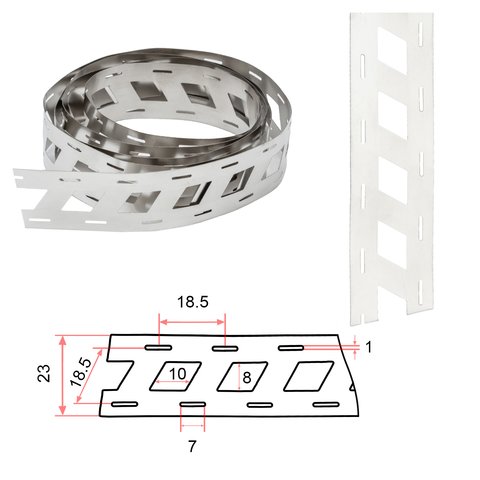 Cinta de níquel para soldar baterías 18650 2P, 0.15 mm, 18.5 mm, 1 m, acero niquelado, oblicua