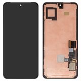 LCD compatible with Google Pixel 8, (black, with frame, original (change glass) , GKWS6, G9BQD, GA04851-US, GZPFO, GPJ41)