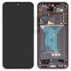 LCD compatible with Xiaomi 14, (black, with frame, Original (PRC), 23127PN0CC, 23127PN0CG)