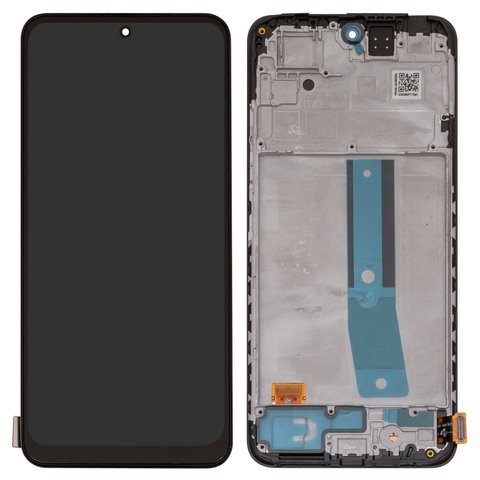 Дисплей для Xiaomi Redmi Note 11, черный, с рамкой, High Copy, OLED 