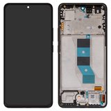 LCD compatible with Xiaomi Redmi Note 14 5G, (black, with frame, Original (PRC), 24094RAD4G)