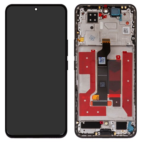 LCD compatible with Huawei Honor 200, black, with frame, Original PRC , ELI AN00, ELI NX9 