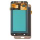 LCD compatible with Samsung J701 Galaxy J7 Neo, (golden, without frame, High Copy, (OLED))
