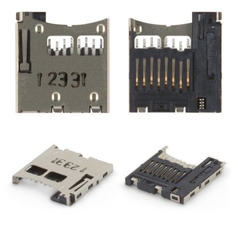 Memory Card Connector compatible with Nokia 3250, 5200, 5220, 5300, 5310, 6131, 6151, 6233, 6234, 6300, 7210sn, 7310sn, E50
