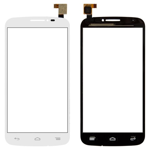Touchscreen compatible with Alcatel One Touch 7040 POP C7, One Touch 7041D POP C7, One Touch 7042, white 