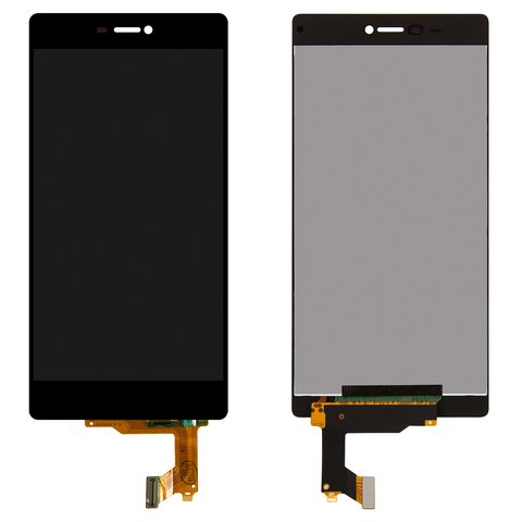 LCD compatible with Huawei P8 GRA L09 , black, without frame, Original PRC  