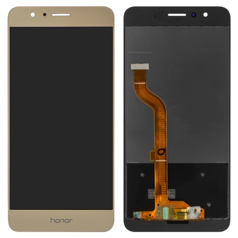 LCD compatible with Huawei Honor 8, golden, without frame, Original PRC , FRD L09 FRD L19 
