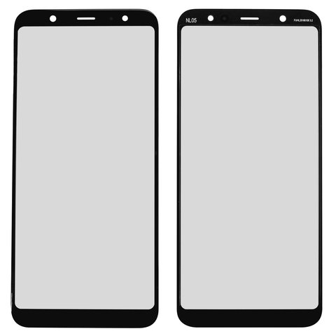 Housing Glass compatible with Samsung A605F Dual Galaxy A6+ 2018 , with OCA film, black 