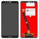 LCD compatible with Huawei Honor 7X, (black, Logo Honor, without frame, Original (PRC), BND-L21)