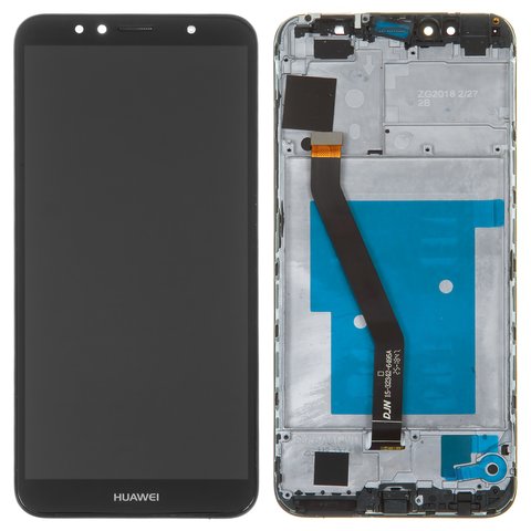 LCD compatible with Huawei Honor 7A Pro 5,7", Honor 7C 5,7", Y6 2018 , Y6 Prime 2018 , black, with frame, High Copy, AUM L29 ATU L21 ATU L22