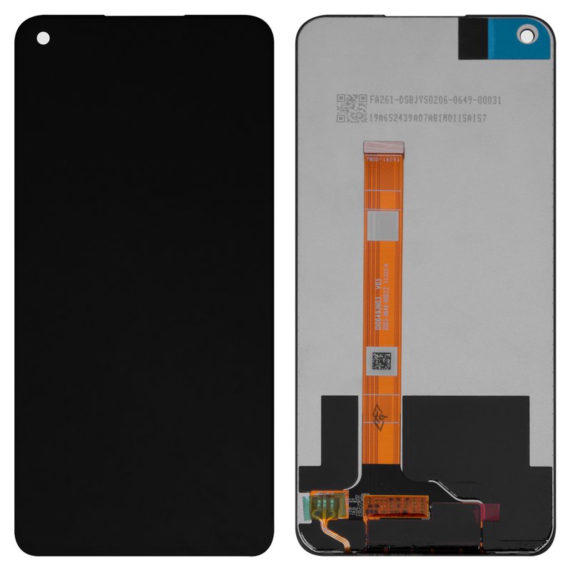 LCD compatible with Oppo A54 5G, (black, without frame, Original