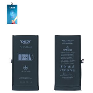 Аккумулятор Deji для Apple iPhone 13 mini, Li ion, 3,88 B, 2550 мАч, повышенная ёмкость, original IC