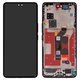 LCD compatible with Huawei Honor 200 Pro, (black, with frame, Original (PRC), ELP-AN00, ELP-NX9)