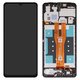 LCD compatible with Samsung A065 Galaxy A06, (black, with frame, (Box))